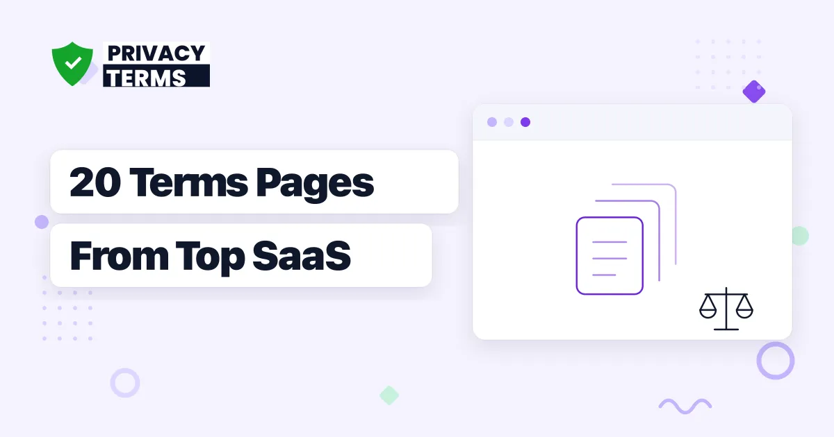20 Terms and Conditions Pages From Top SaaS Companies