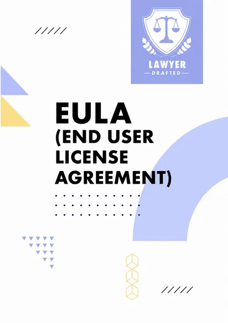 Illustration representing an End User License Agreement document