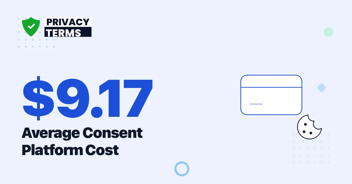 $9.17/Month: The Average Cost of a Consent Platform in 2026