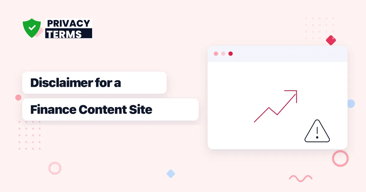 How to Write a Disclaimer for a Finance or Investment Content Website