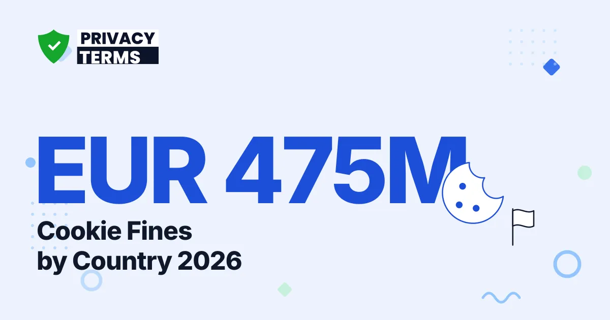 EUR 475M in Cookie Fines: 2026 Country-by-Country Tracker