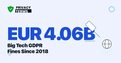 EUR 4.06B in GDPR Fines Against Big Tech Since 2018