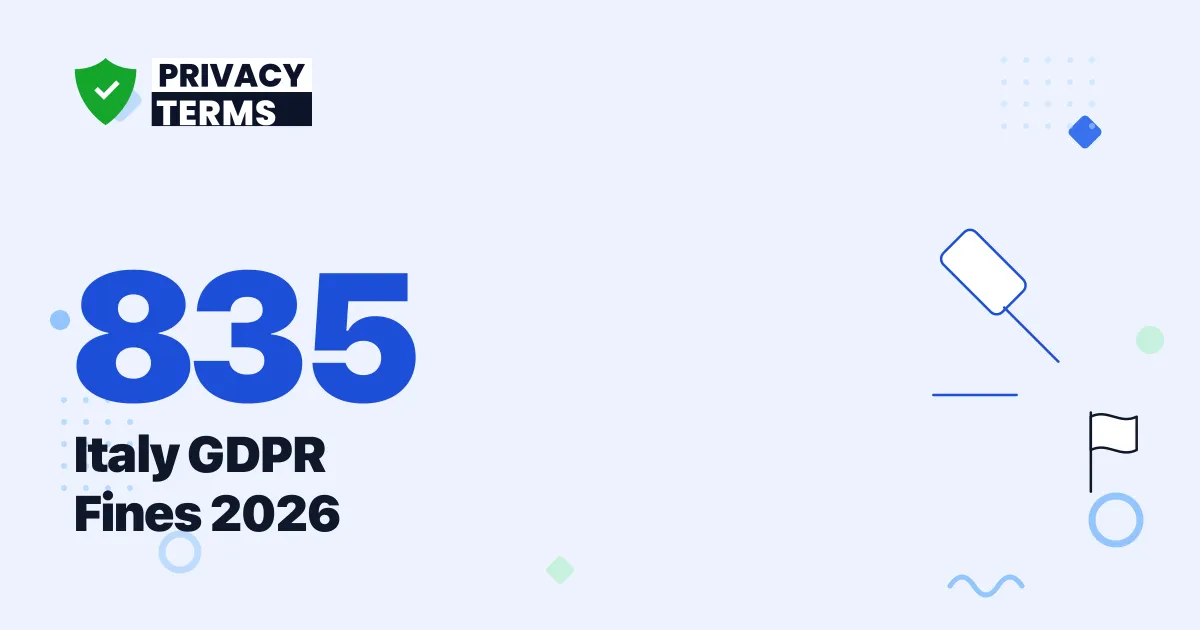 835 GDPR Decisions: Italy's Garante Enforcement Data 2026