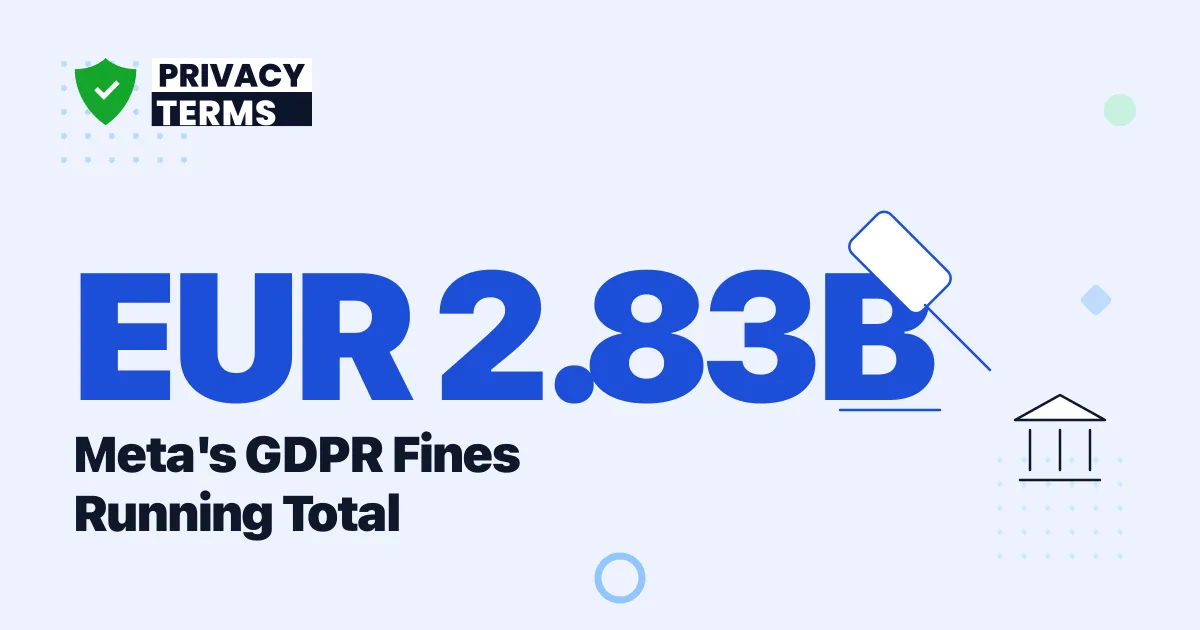 Meta's GDPR Fines: EUR 2.83 Billion Running Total in 2026