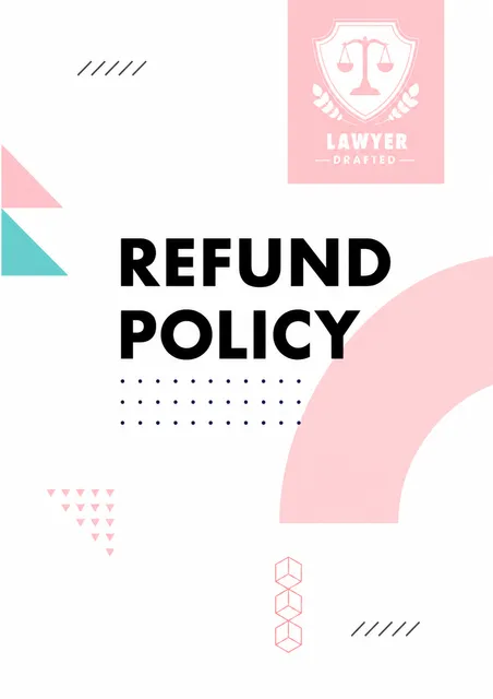 Illustration representing a Refund Policy document