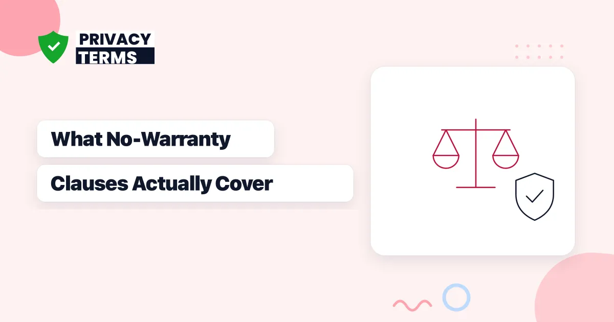 What a Website Disclaimer's No-Warranty and Liability Clauses Actually Protect You From