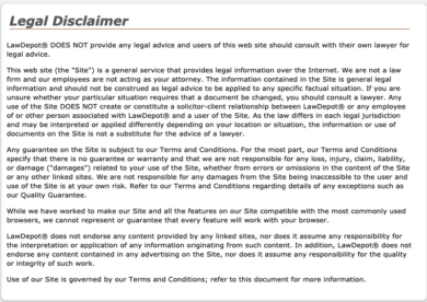 Disclaimer Examples With Samples Samples Included   Law Depot Legal Disclaimer 390x276 