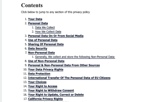 privacyterms.io privacy policy generator contents example
